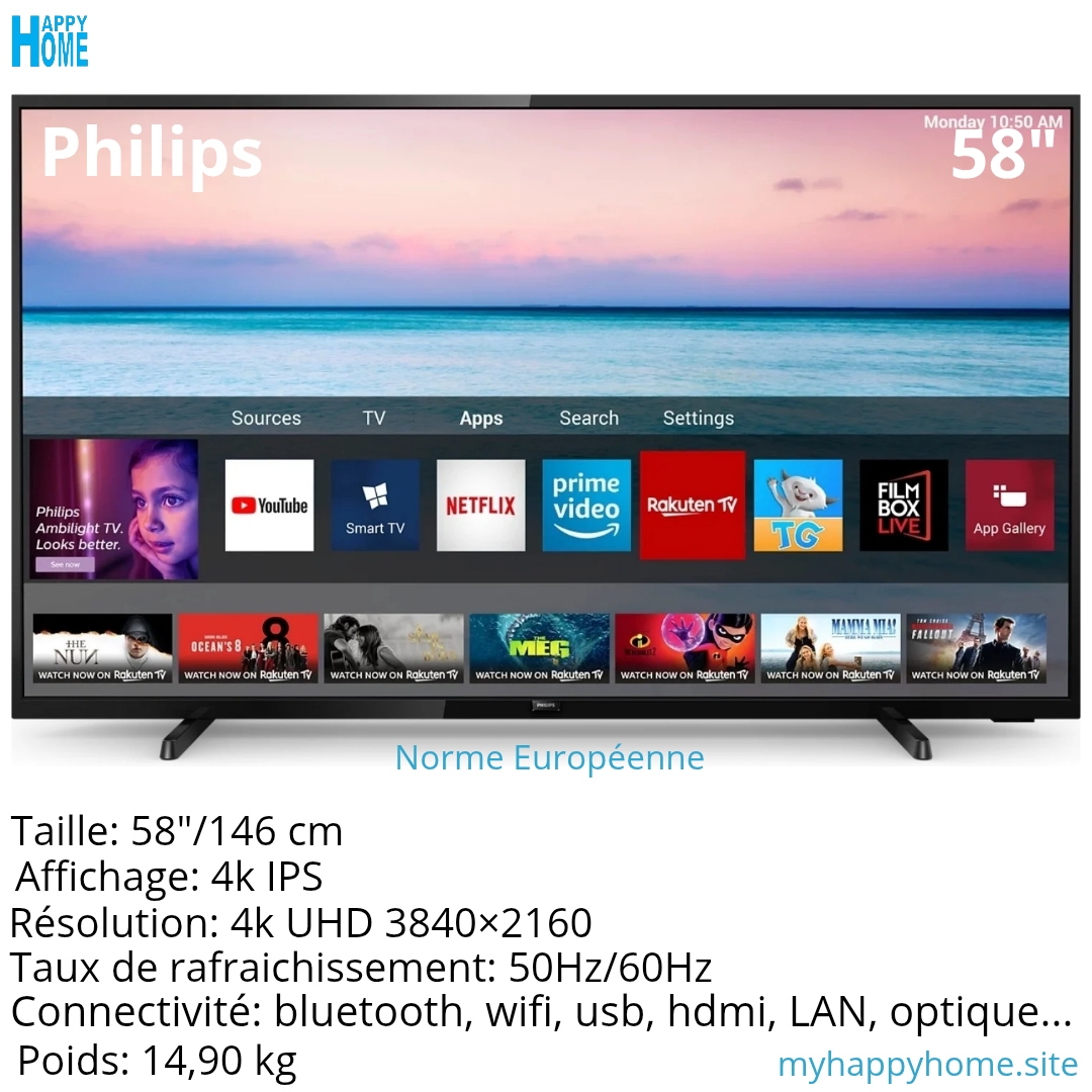 Smart Tv PHILIPS 58PUS6504