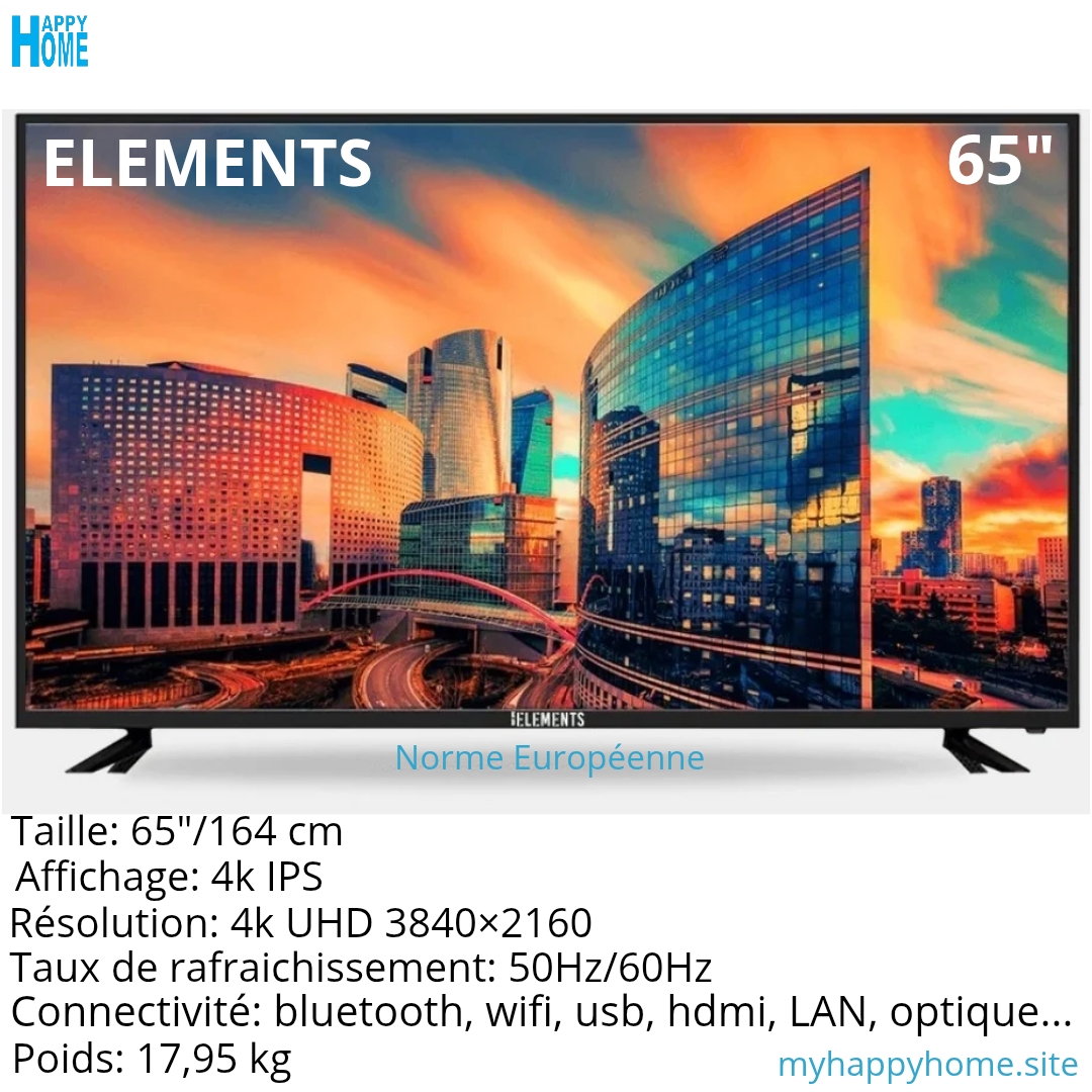Smart Tv KB ELEMENTS ELT65DE910B