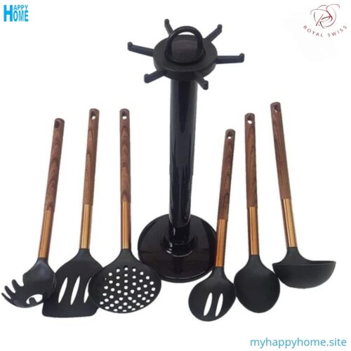 ustensiles de cuisine en silicone ROYAL SWISS - 7 pieces - conforme aux normes européennes