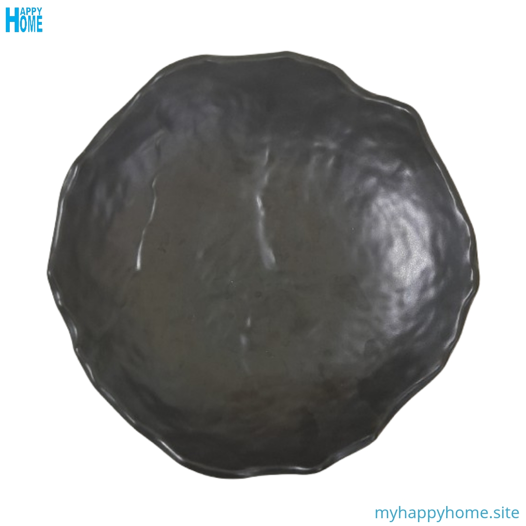 Assiette ronde profonde en mélamine Ø22 cm