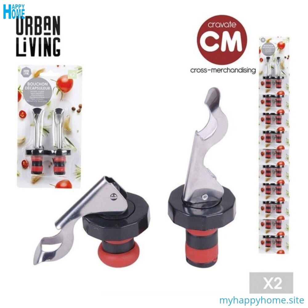 2 Bouchons décapsuleur Urban Living
