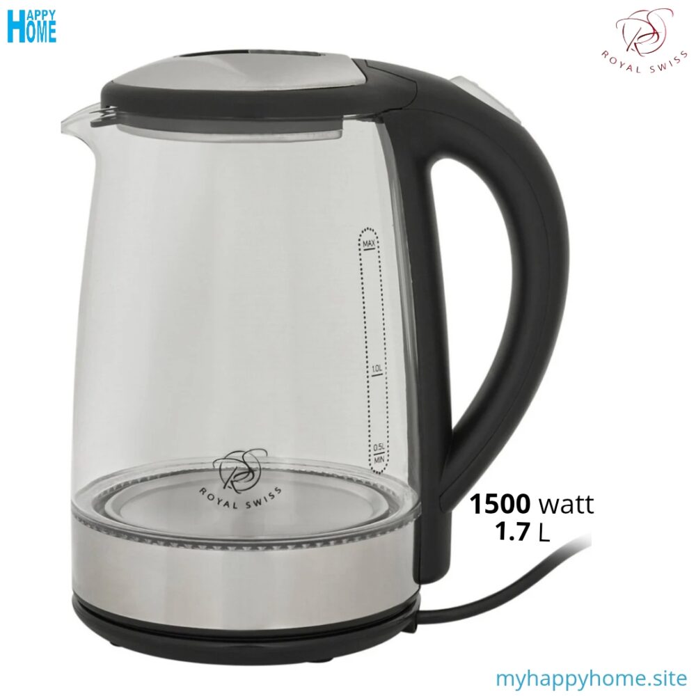 Bouilloire ROYAL SWISS GLB-YC310B - 1,7 Litres - conforme aux normes européennes