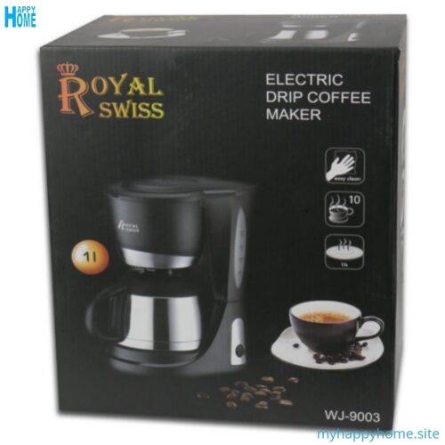 Cafetière ROYAL SWISS WJ-9003 - 10 tasses - conforme aux normes européennes