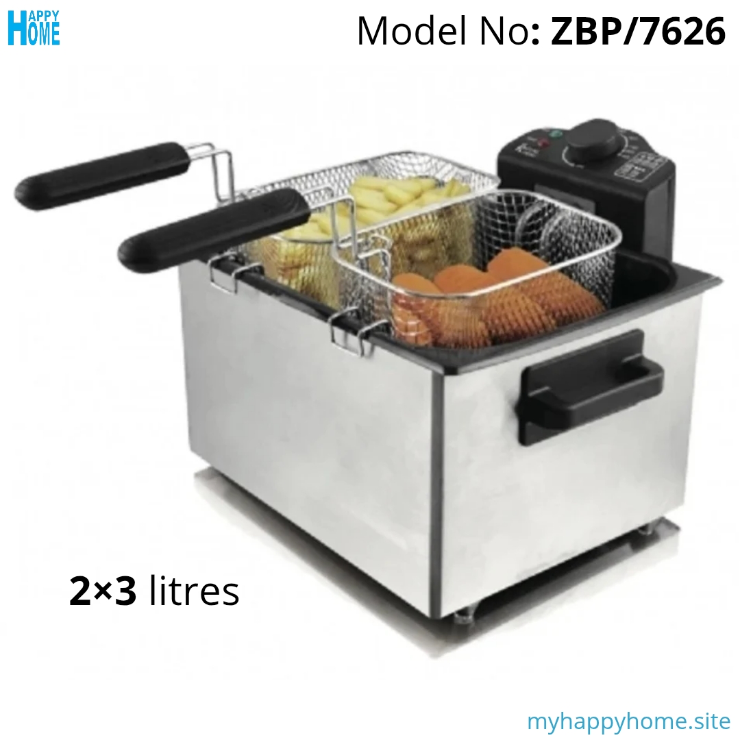 Friteuse électrique Zurrichberg ZBP/7626 - 6 litres - conforme aux normes européennes