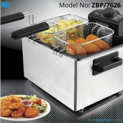 Friteuse électrique Zurrichberg ZBP/7626 - 6 litres - conforme aux normes européennes
