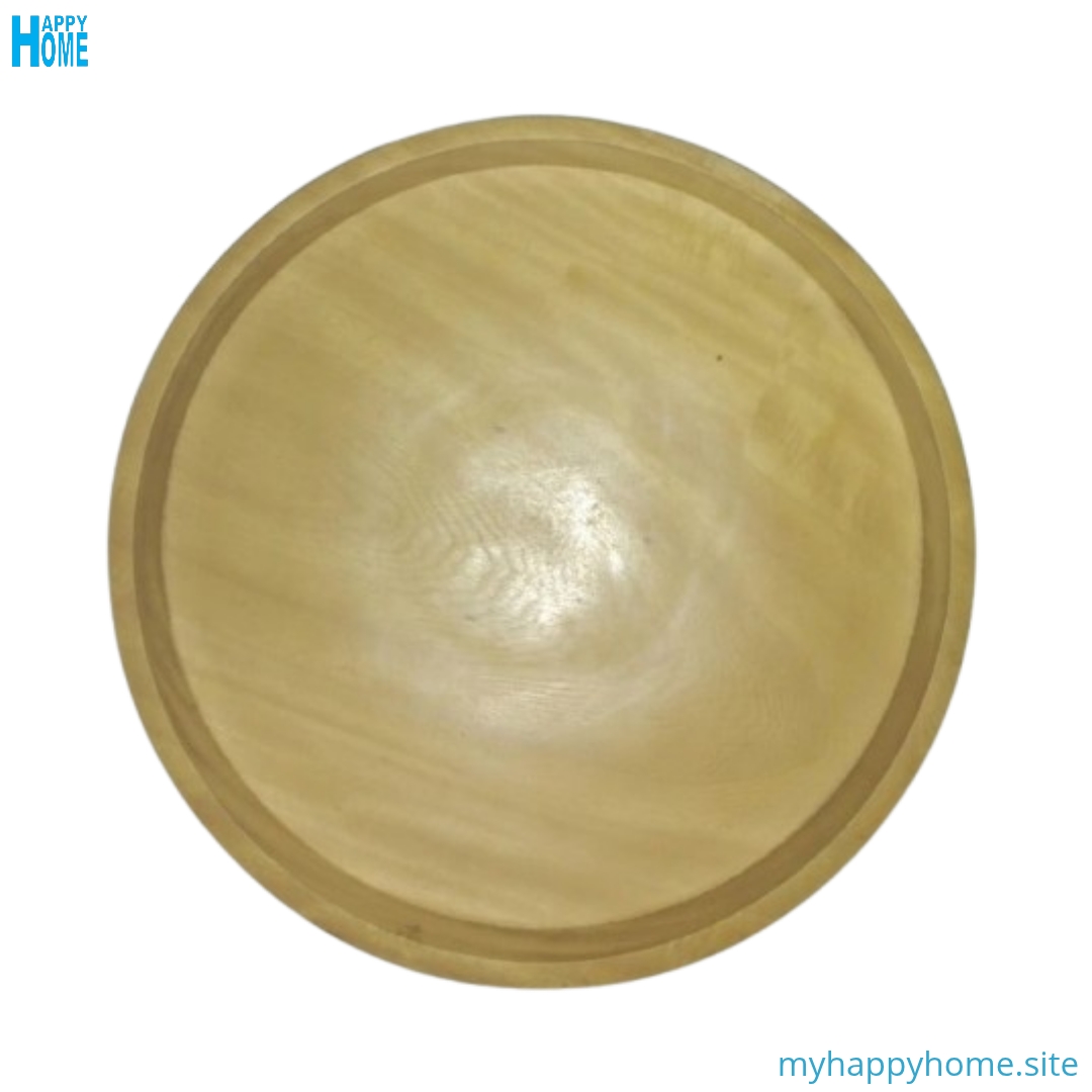 Plateau en bois massif Ø39 cm - fabriqué au Cameroun