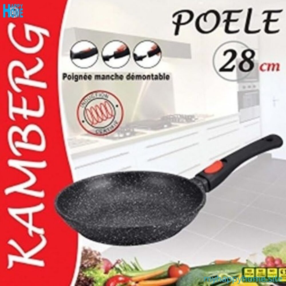 Poêle KAMBERG 1.8 litres - Ø28 cm - manche amovible - conforme aux normes européennes
