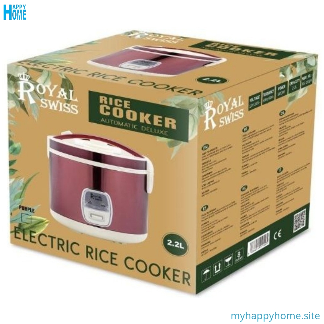Cuiseur à riz ROYAL SWISS -2,2 litres - Conforme aux normes européennes