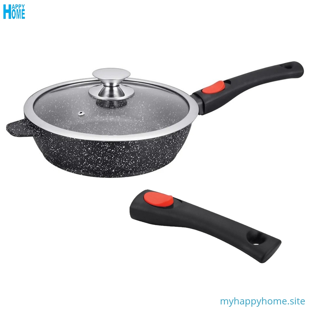Sauteuse KAMBERG 1.8 Litres - Ø24 cm - manche amovible - conforme aux normes européennes