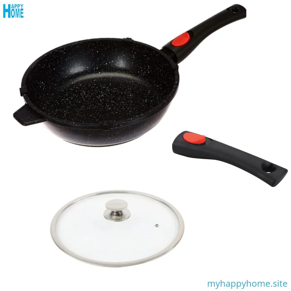 Sauteuse KAMBERG 1.8 Litres - Ø24 cm - manche amovible - conforme aux normes européennes
