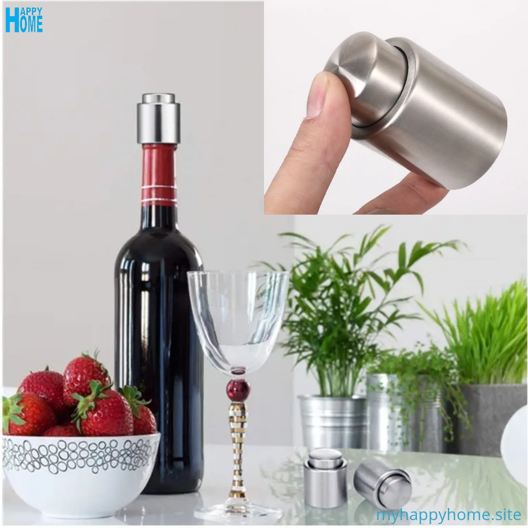 Bouchon à pression pour bouteille de vin