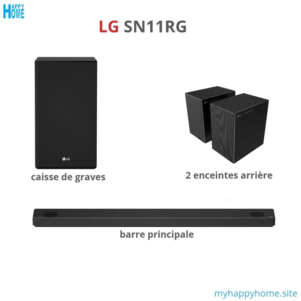 Ensemble audio sans fil LG SN11RG - 770 w - conforme aux normes européennes