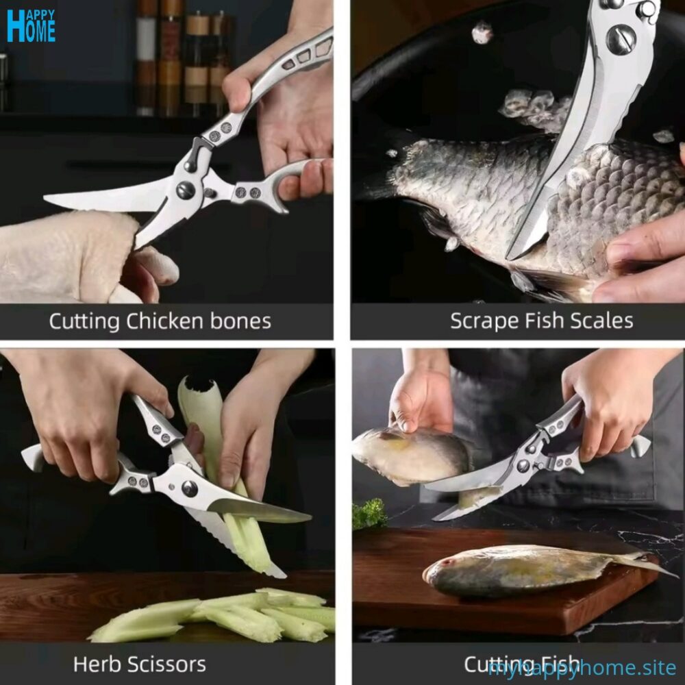 Ciseaux de cuisine multifonction