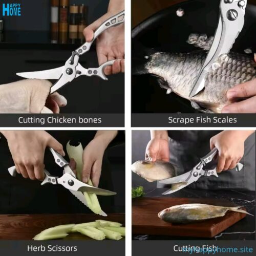 Ciseaux de cuisine multifonction
