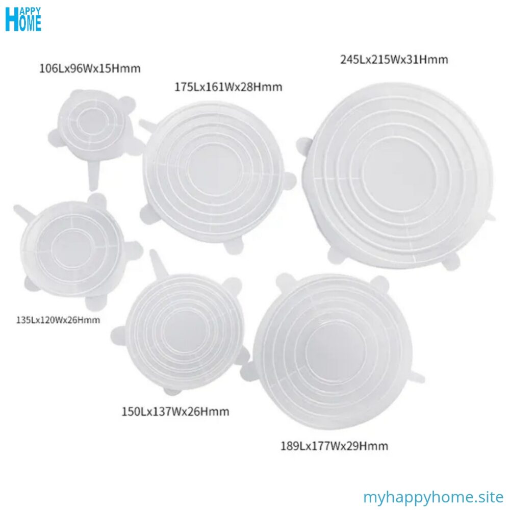 Couvercle extensible en silicone - réutilisable - forme circulaire