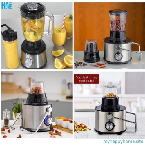 Extracteur de jus de fruits et légumes ROYALTY LINE PJ-19003 - 1000 watts - conforme aux normes européennes
