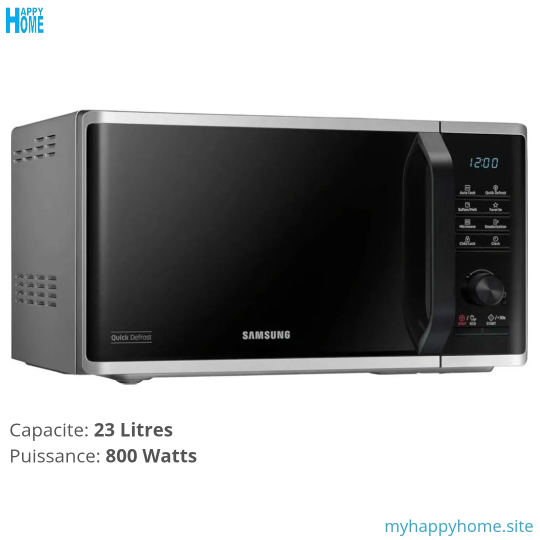 Four micro-ondes SAMSUNG MS23K3515AS - 23 litres - conforme aux normes européennes
