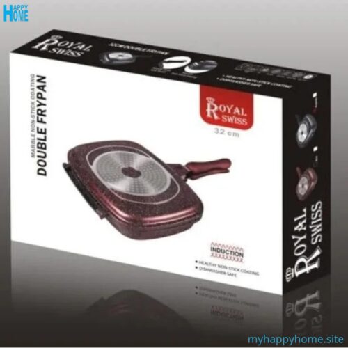 Poêle à double face ROYAL SWISS - Ø32 cm - conforme aux normes européennes