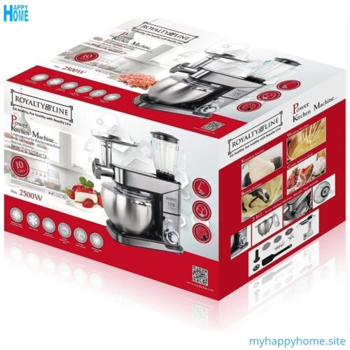 Robot Multifonction ROYALTY LINE RL-PKM2500BG - 3 en 1 - conforme aux normes européennes