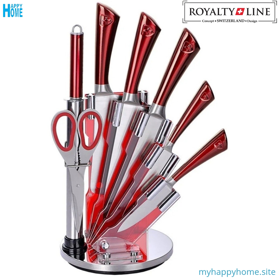 Set ustensiles ROYALTY LINE RL-KSS804 - 08 pieces - conforme aux normes européennes