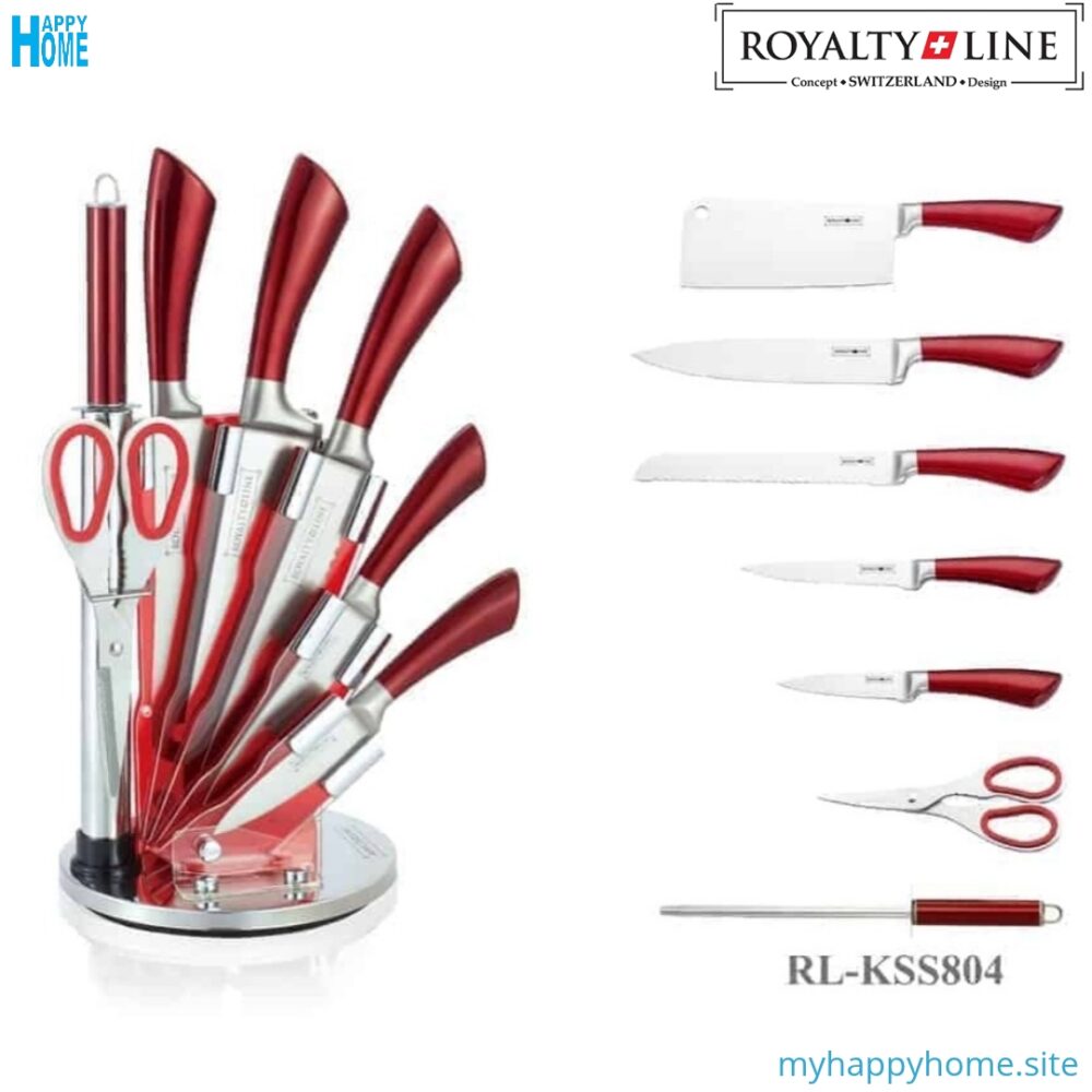 Set ustensiles ROYALTY LINE RL-KSS804 - 08 pieces - conforme aux normes européennes