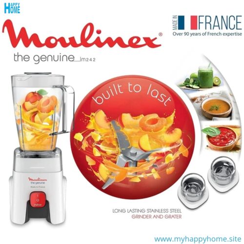 Mlnx LM242B25 02 Mixeur Moulinex The Génuine LM242B25 - 500 watts - 3 bols - conforme aux normes européennes