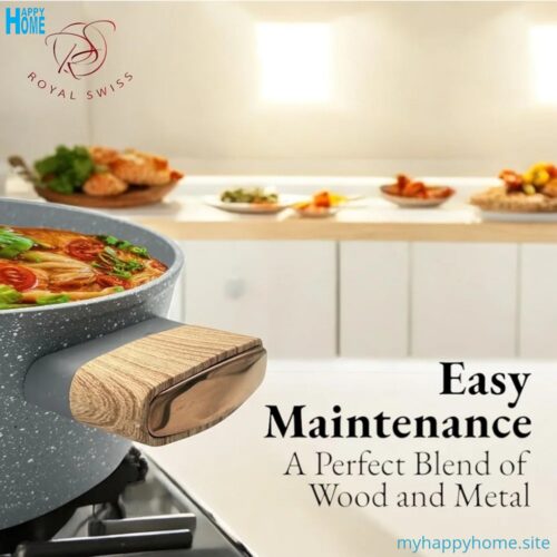 Set casseroles 10 pièces ROYAL SWISS - en fonte d'aluminium - conforme aux normes européennes