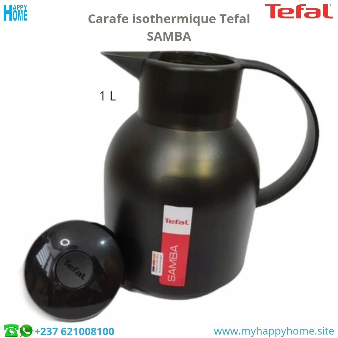 Isoth tfl 1l 00 Carafe isothermique TEFAL SAMBA - 1 Litre - conforme aux normes européennes