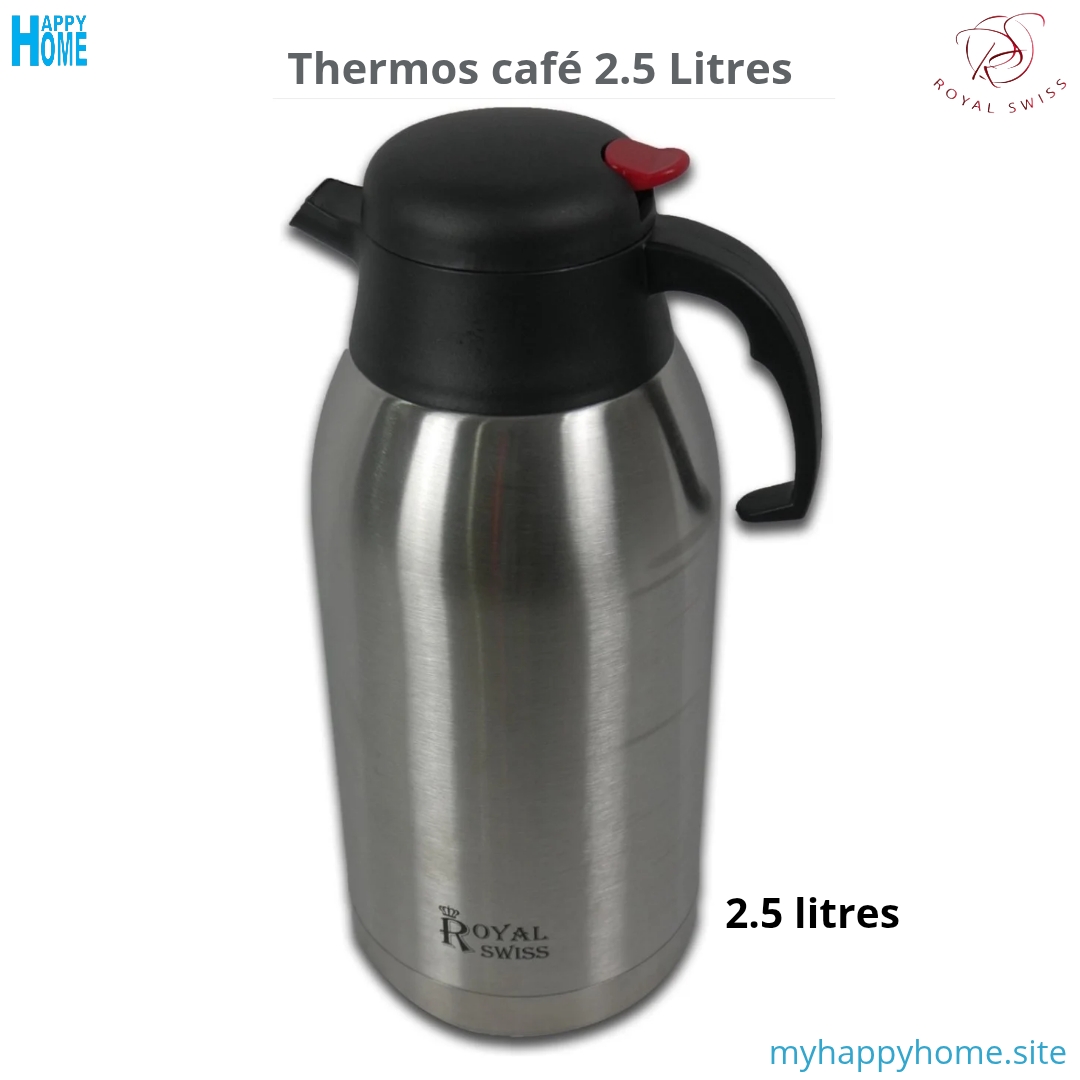 Isoth RS 2,5l 00 Carafe isothermique Royal Swiss - 2.5 Litres - conforme aux normes européennes