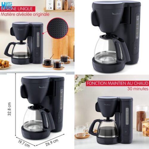Cafetière MOULINEX Morning FG2M0810 - 1.25 litre - bleu nuit - conforme aux normes européennes