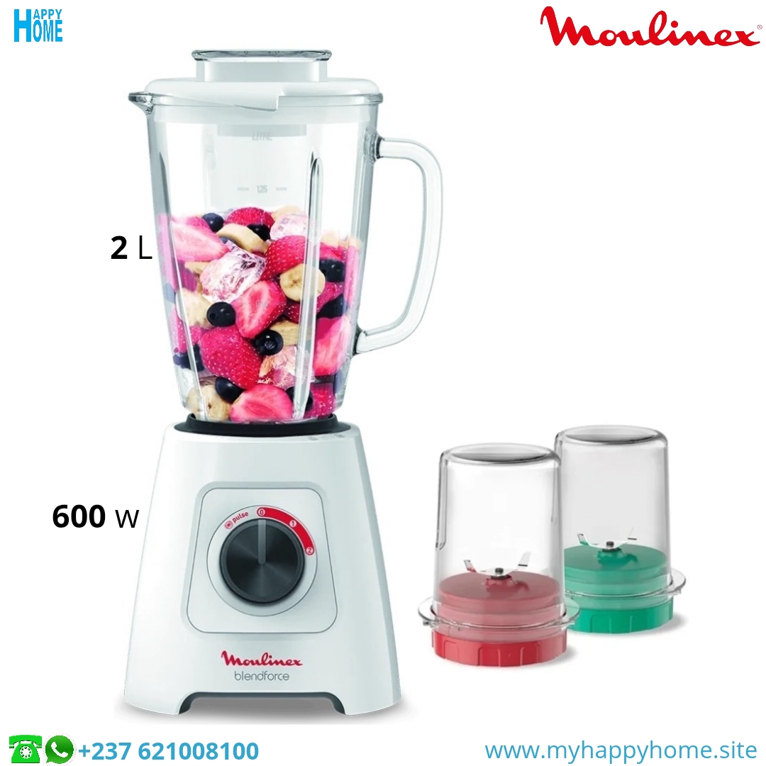 Mixeur Moulinex Blendforce LM423125 - 600 watts - 3 bols - conforme aux normes européennes