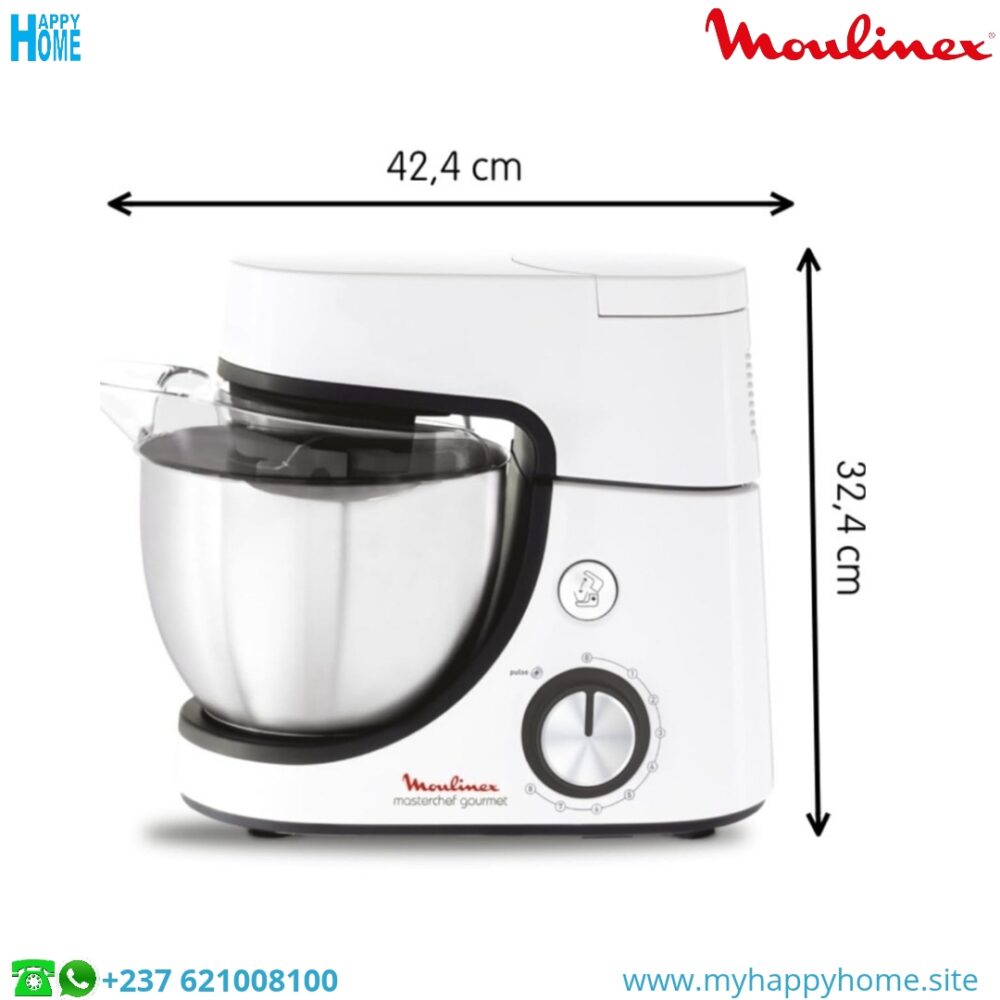 Mlnx QA510110 bl 02 Robot Multifonction MOULINEX Masterchef Gourmet QA510110 - 4.6 L - 1100 w - conforme aux normes européennes