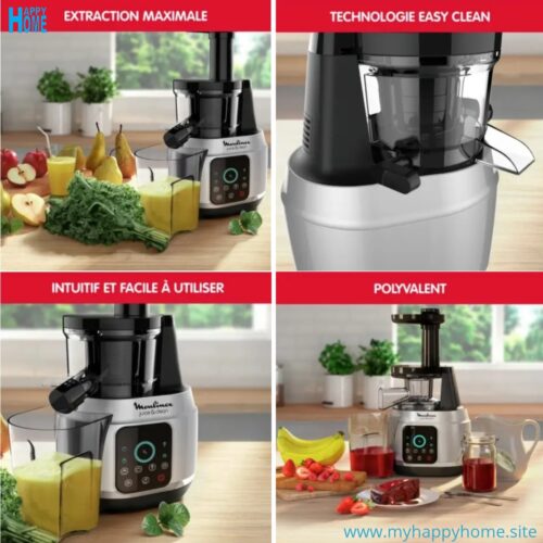 Mlnx ZU420E10 02 Extracteur de jus MOULINEX Juice & Clean ZU420E10 - conforme aux normes européennes