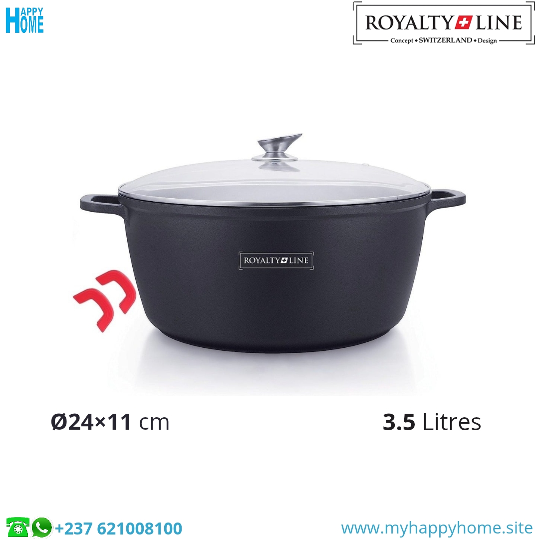 Mrmte RL-BS24M 00 Marmite ROYALTY LINE RL-BS24M - 3.5 Litres - Ø24 cm - conforme aux normes européennes