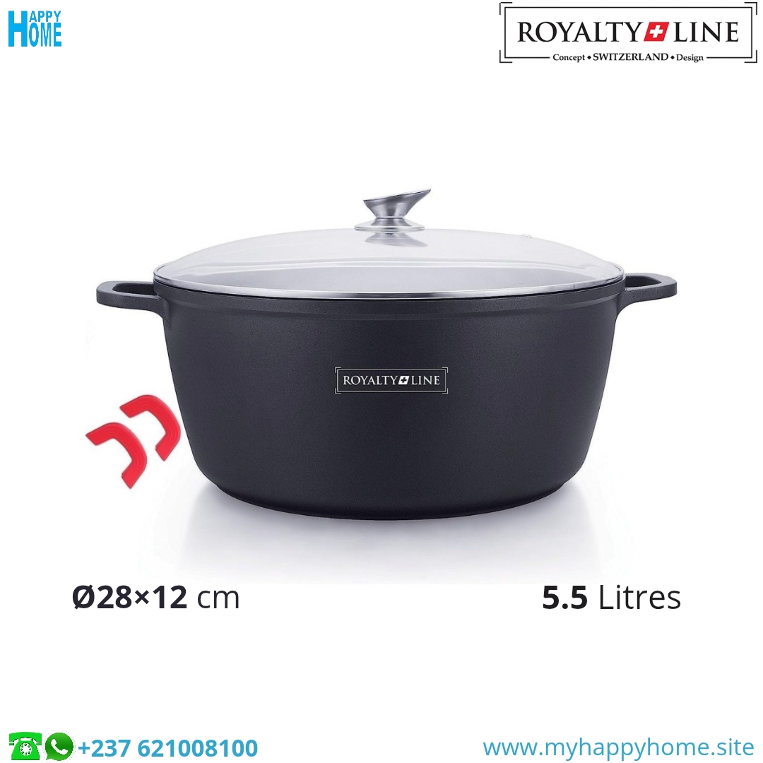 Mrmte RL-BS28M 00 Marmite ROYALTY LINE RL-BS28M - 5.5 Litres - Ø28 cm - conforme aux normes européennes