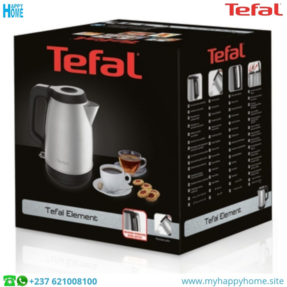Bouilloire électrique TEFAL Element KI280D10 - 1.7 Litres - conforme aux normes européennes