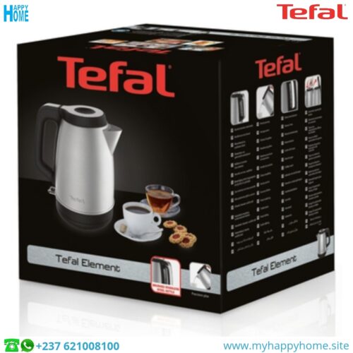 Bouilloire électrique TEFAL Element KI280D10 - 1.7 Litres - conforme aux normes européennes