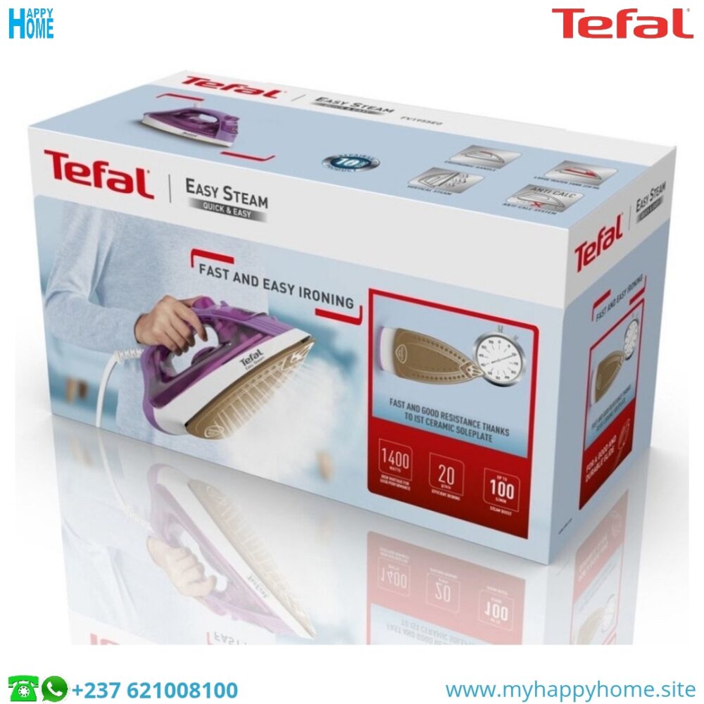 Fer à repasser TEFAL Easy Steam FV1955E0 - 1400 watts - conforme aux normes européennes