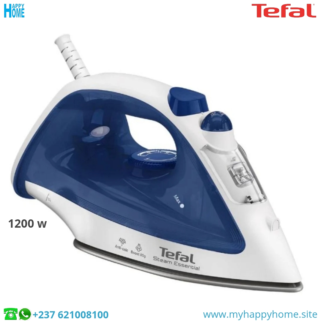 tfl esstl stm FV1054L0 1200w 00 Fer à repasser TEFAL Essentiel Steam FV1054L0 - 1200 watts - conforme aux normes européennes